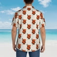 thumbnail image 6 of Xecao Snake Around Heart print Hawaiian shirt - a stylish short-sleeve button-down for men, perfect for casual beach and tropical outings., 6 of 9