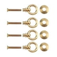 thumbnail image 1 of Cabinet Pull Drawer Pull 4pcs/pack Mini Simple Vintage Pull Rings Cosmetic Case Jewelry Box Attachment Handle Brass, 1 of 8