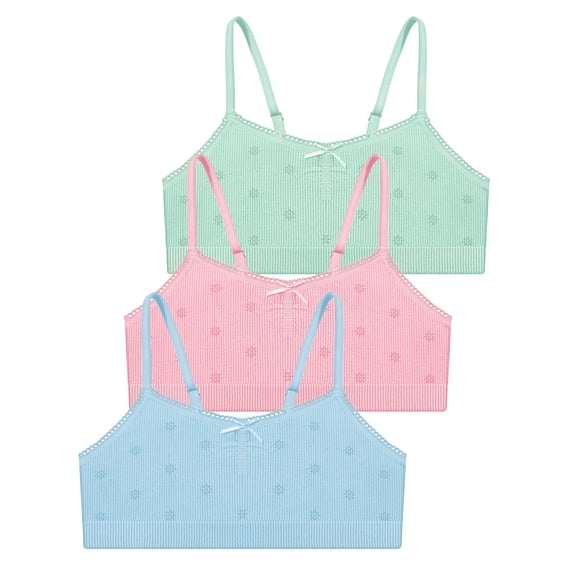 Livona Ultra-Comfy Seamless Bralette for Girls–Buttery Soft Ribbed & Jacquard,No Padding – Effortless Comfort & Style