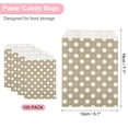 thumbnail image 2 of Uxcell 100Pcs Bolsas de Papel Kraft para Dulces, 7" x 5" Bolsas de Regalo Planas a Prueba de Grasa, Puntos Grises, 2 of 6