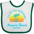 thumbnail image 3 of Inktastic Summer Enjoy the Sunshine Newport Beach Florida in Blue Boys or Girls Baby Bib, 3 of 4