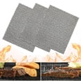 thumbnail image 6 of 5Pcs BBQ Grill Mesh Non-Stick Mat Reusable Sheet Resistant Barbecue Meat, 6 of 9