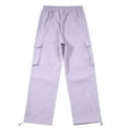 thumbnail image 5 of YUELONGHU Men's Casual Cargo Pants Men's Cargo Pants Relaxed Fit Elastic Waist Mens Casual Cargo Pants Relaxed Fit Lightweight Stretch Elastic Waist Drawstring Joggers Pants Pockets L, 5 of 9