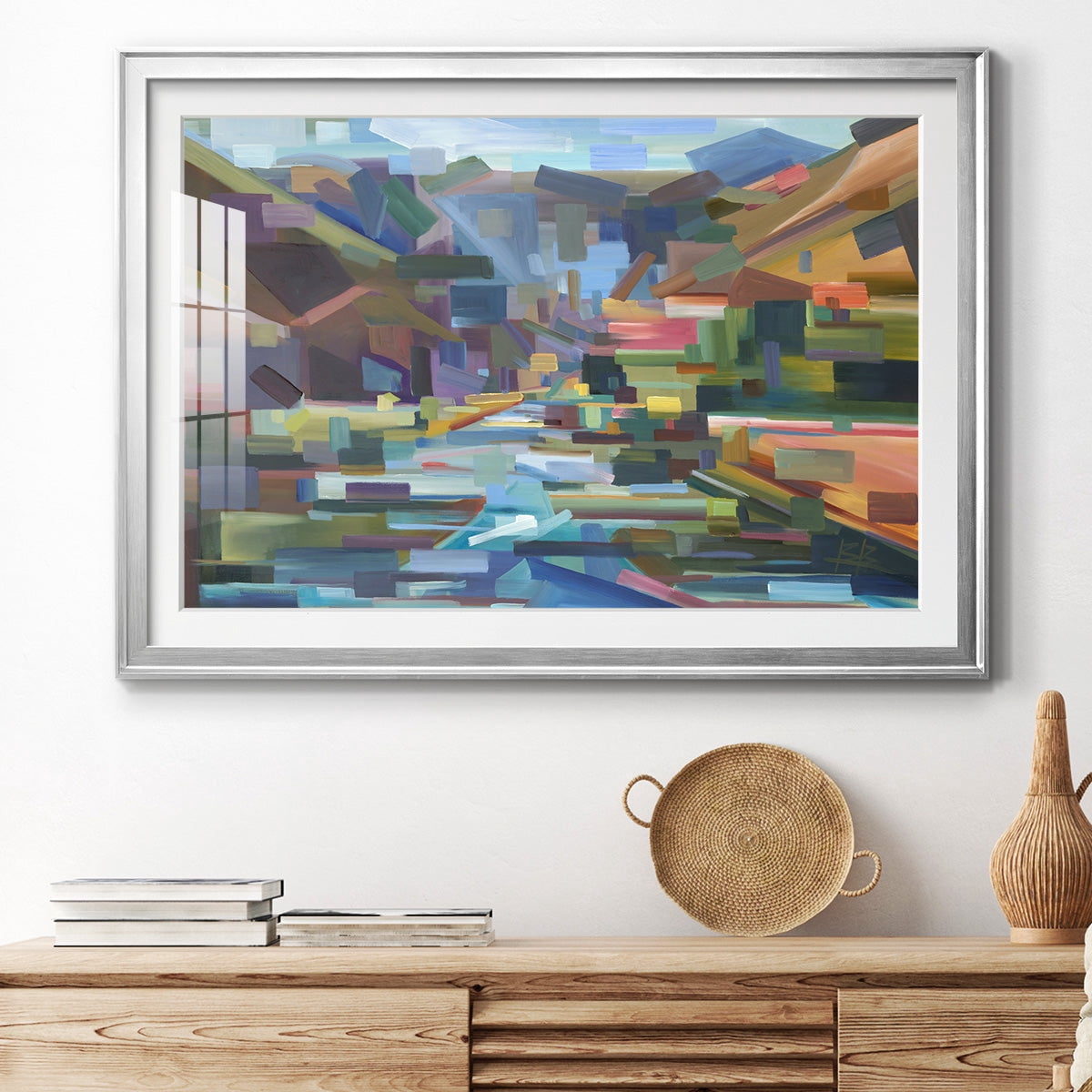 Pieces of Yakima Canyon Premium Framed Print - Ready to Hang