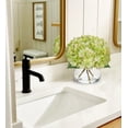 thumbnail image 3 of Flores artificiales Hollyone Hydrangea con jarrón de cristal, color verde, 3 of 6