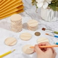 thumbnail image 3 of 30Pcs Wooden Drink Coasters Cup Mats Pot Mats with 60Pcs Round Self Adhesive Foam Feet Bumpers Absorbent Flat Round Coasters for Coffee Table Heat Resistant Tabletop Protection 5x0.5cm BurlyWood, 3 of 6