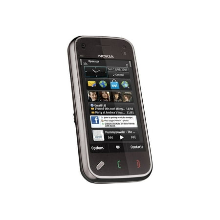 Nokia N97 - 3G smartphone / Internal Memory 32 GB - microSD slot - LCD display - 3.5" - 640 x 360 pixels - rear camera 5 MP - transition black