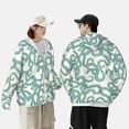 thumbnail image 6 of Daiia Hand Drawn Snake UPF 50+ Sun Protection Hoodie Jacket Lightweight Long Sleeve Sun Shirt for Women Men with Pocket Hiking Outdoor-Large, 6 of 9