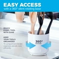 thumbnail image 4 of Extra Large Rotating Utensil Holder Caddy with Sturdy No-Tip Weighted Base, Removable Divider by Cooler Kitchen, 4 of 8