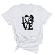 thumbnail image 3 of Fiudx Liquidación de Ofertas Flash Camiseta Informal de Manga Corta con Cuello Redondo y Estampado Informal a La Moda para Mujer, 3 of 3