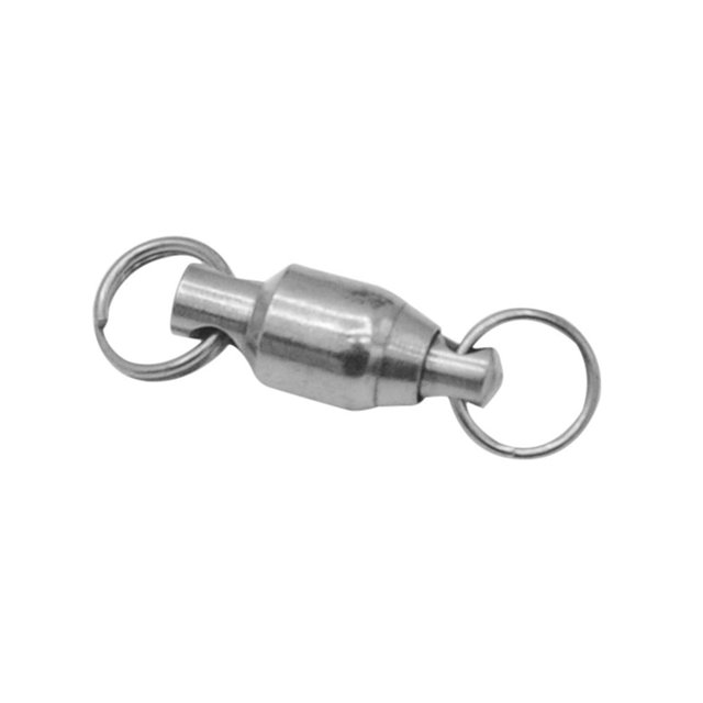 Conector giratorio de rodamiento de bolas de 20 piezas, equipo de Terminal de pesca rodante tamaño 5 Sywqhk Para Estrenar