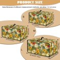 thumbnail image 4 of ZIATUBLES Toaster Oven Dust Cover Anti Scratch Kitchen Appliance Cover Machine Washable Decorative Accessories with Top Handle and Side Pocket, Fits 18.5" x 14.5" x 9", Daisy Oil Painting, 4 of 8