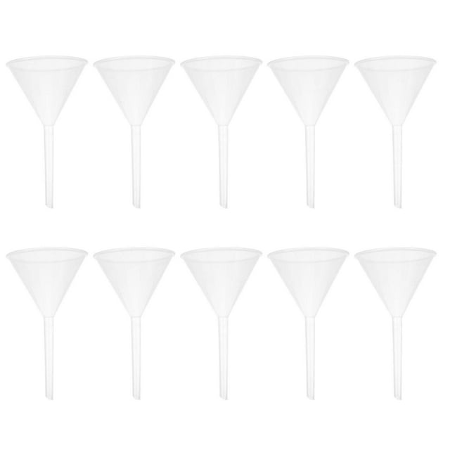 Transparent Plastic Funnel for Experiment with Fine Workmanship and Creative Appearance 90mm