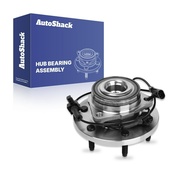 AutoShack Front Wheel Hub Bearing Assembly - Driver or Passenger Side for Hummer, H3 2006-2008, 4WD L5 3.5L 3.7L V8 5.3L - 6-Lug, With ABS