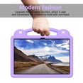 thumbnail image 6 of ELEHOLD Kids Case for Samsung Galaxy Tab S10 FE+/S10 FE Plus 13.1 Inch EVA Foam Cute Cartoon Case with Built-in Kickstand Shockproof Portable Case with DIY Accessories, Purple, 6 of 6