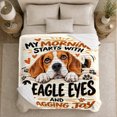 thumbnail image 5 of Photorealistic Beagle Companionship Art Featuring, Playful Pet Portrait Pattern, Warm Flannel Blanket for Living Room and Reading Nook, Dog Lovers Appreciation Gift, Pet Lover Home Decor, 5 of 9