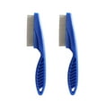 thumbnail image 2 of maskred 2x Robust And Durable Nit Comb For Cats And Dogs Easy To Clean Comfortable Grip Nit Comb For Animals blue L 1Set, 2 of 6