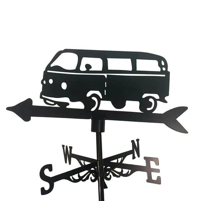 koolsoo Indicateur de Direction du Vent pour Toit en Toile avec Support en Métal pour Décoration de Clôture, Bus