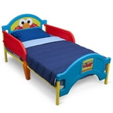 Delta Children Sesame Street Elmo Plastic Toddler Bed, Red and Blue ...