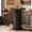 Black, variant on Finmind 39.4" Round Bar Table, Wood Bistro Pub Table, Living Room, Walnut Brown (Only Table)