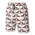 thumbnail image 4 of Fuzoiu Dachshund And Hearts Print Men's Beach Shorts,Men's Swim Trunks,Quick Dry Board Shorts with Pockets,Men's Bathing Suits for Surfing, Running, and Casual Wear-Large, 4 of 6