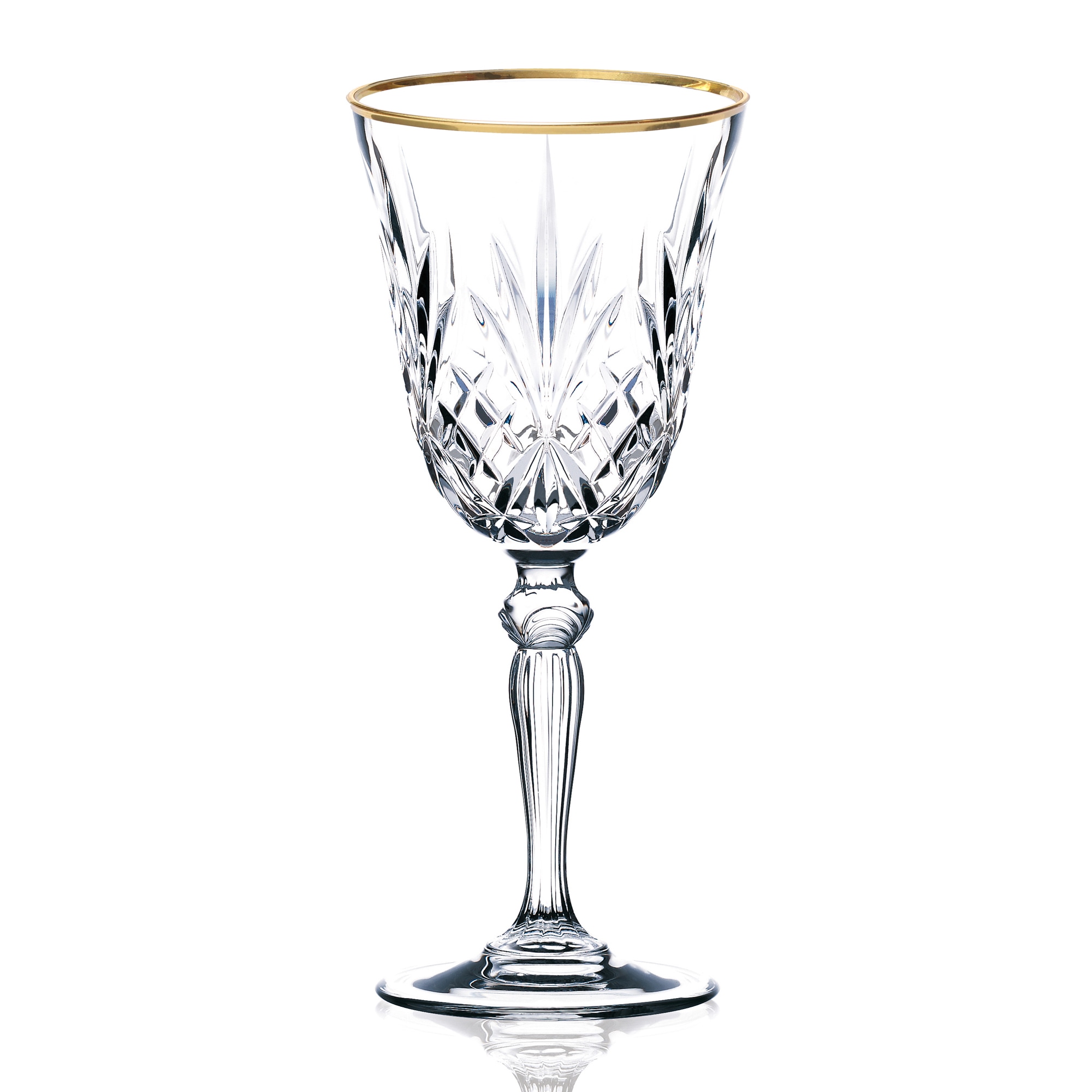 Lorren Home Trend s Siena Collection Crystal White Wine Glasses (Set of 4)