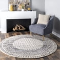 thumbnail image 4 of nuLOOM Elodie Distressed Diamonds Area Rug, 6', Light Gray, 4 of 4