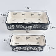 Baking Dish Casserole Dish 13x9 Lasagna Pan Bakeware Sets Ceramic Baking Dish Black