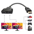 thumbnail image 1 of Cable divisor HDMI Sorthol 1080P HDTV de 1 macho a 2 hembras, 1 of 9