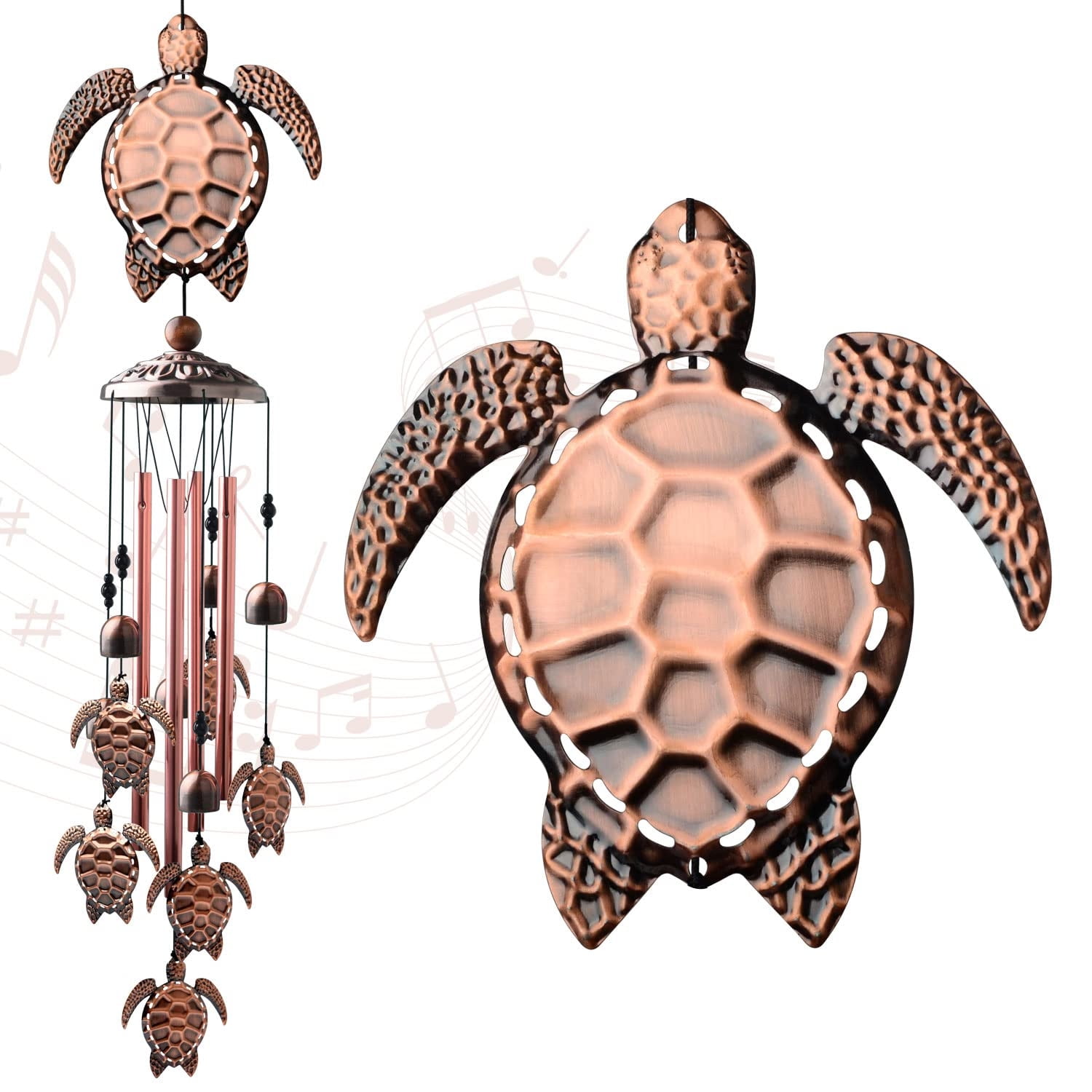 Turtle Wind Chime,Sea Turtle Gifts for Women,Wind Chimes Outdoor