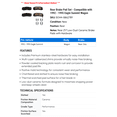 thumbnail image 2 of Rear Brake Pad Set - Compatible with 1992 - 1995 Eagle Summit Wagon 1993 1994, 2 of 2