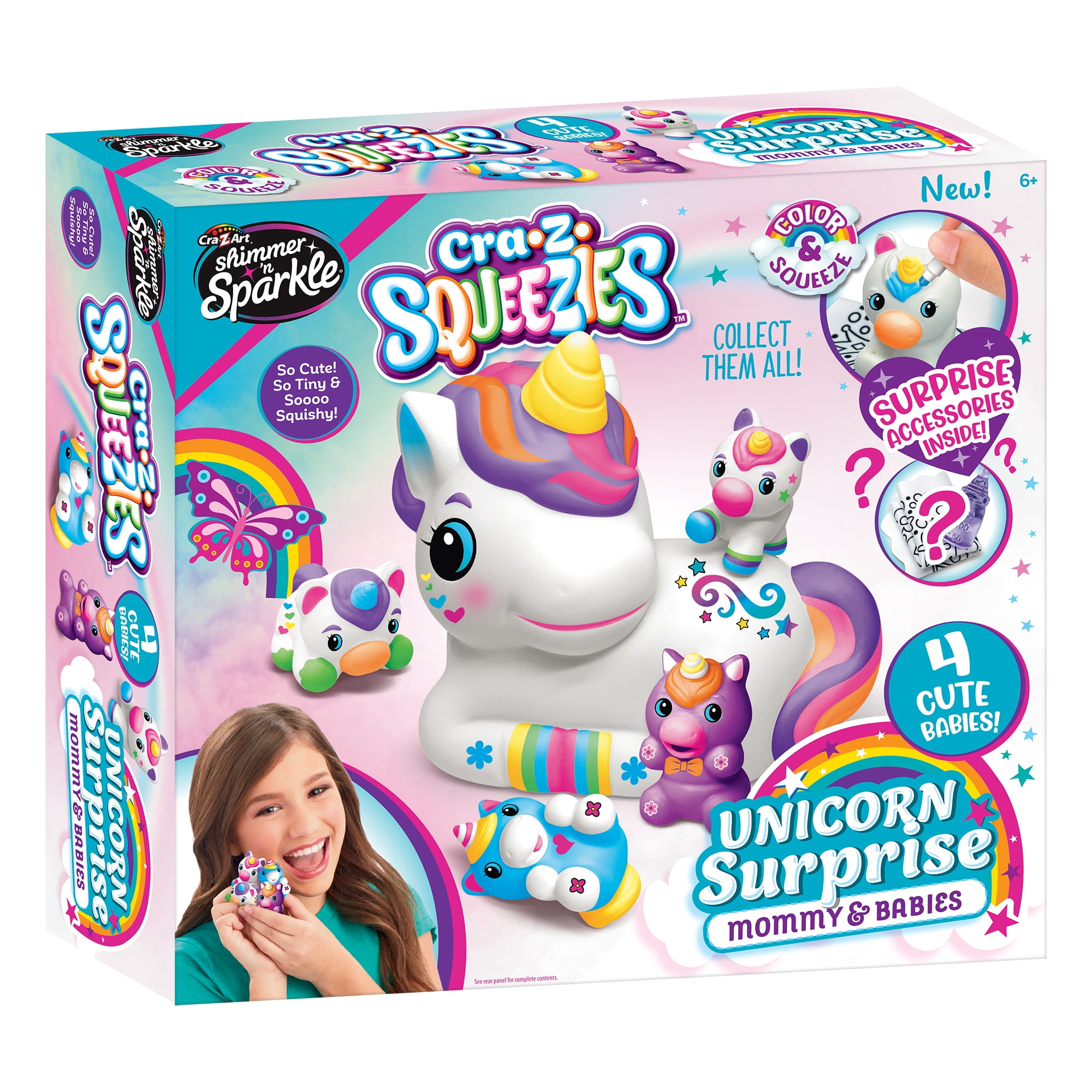 Cra-Z-Art Shimmer 'n Sparkle Squeezies Unicorn Surprise Mommy