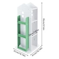 thumbnail image 5 of 4-Tier Rotating Bookshelf,360° Display Bookshelf,PVC Wood-plastic Board, ABS Floor Standing Bookcase for Bedroom, Living Room, Study Room（Green）, 5 of 25