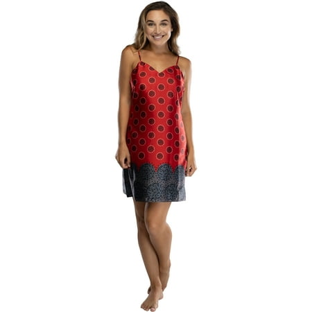

Intimo Womens Chemise Nightgown Red Large