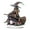 B, variant on Halloween Witch Acrylic Figurine Statue for Tabletop Mantel Shelf Home and Party Decor