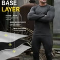 thumbnail image 4 of NevEND Long Johns Microfiber Soft Fleece Lined Thermal Underwear for Men Crewneck Set Winter Warm Base Layer Top & Bottom Black (S - 2XL), 4 of 7