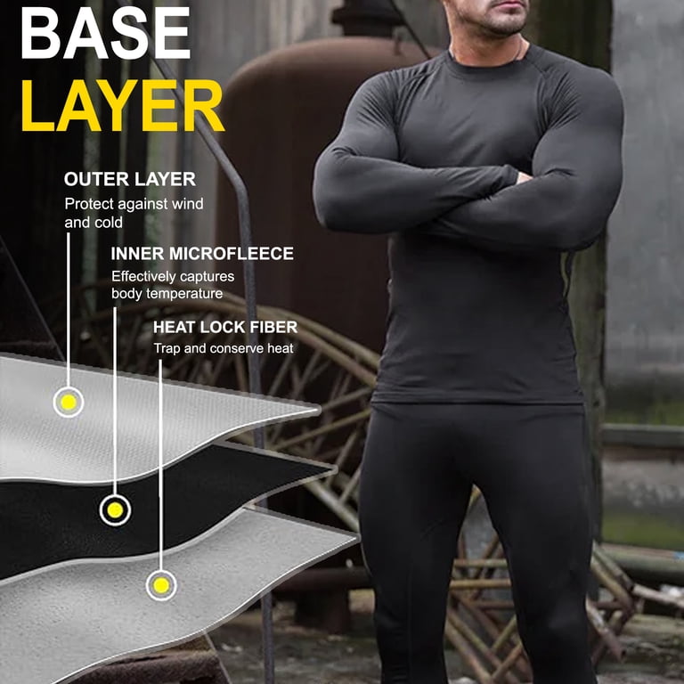 NevEND Men's Microfiber Fleece-Lined Thermal Set photo 4