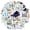 2A-35pcs, variant on 35pcs-50pcs Cozy Winter Stationery Stickers Snowy Holiday Children Stickers PVC Stickers for Suitcase Laptop Luggage