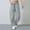 Gray, variant on Barrel Women Casual Pants White Work Office Loose Palazzo Cute Pants High Waist Long Wide-Leg Pants