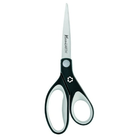 UPC: 0073577155886 | Westcott Kleenearth Scissors  8   Straight Blade  Soft Handle  Black/Gray  1-Count