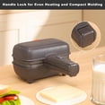 thumbnail image 4 of Electric Waffle Makers Compact Mini Sandwich Maker With Removable Plates, 4 of 8
