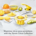 thumbnail image 4 of Tovolo All-in-1 Citrus Juicer and Zester Set, White & Yellow – Manual Juicer with Measuring Cup, Dual Reamers, BPA-Free, Dishwasher Safe, Compact Storage, 4 of 8