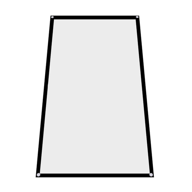 Cortina de Proyector Portátil Plegable Pantalla Blanca 16: 9 Adecuada Para Películas al Aire Libre Camping 120 Pulgadas