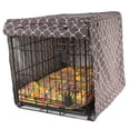 thumbnail image 2 of Molly Mutt 36" Dog Crate Cover with Roll-Up Panels, Warm Gray, Geometric Pattern, 2 of 4