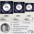 thumbnail image 4 of Designart "Heavenly Mandala In Enigmatic Purple & Blue I" Boho Mandala Blue Large Square Mirror - Square Bedroom Mirror Printed Wall Decor - Traditional Square Printed Wall Mirror Art, 4 of 5