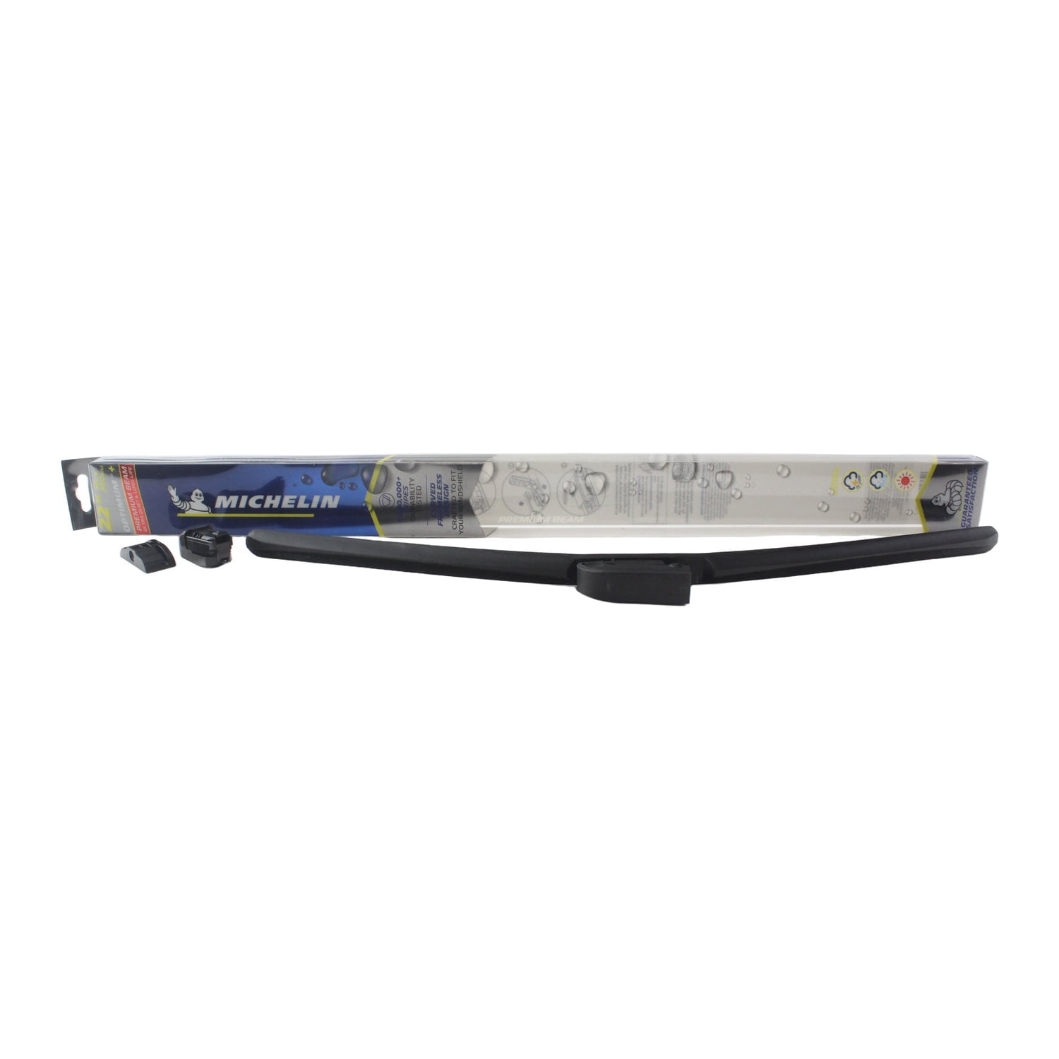 Michelin Optimum+ Beam 22"/22" Wiper Blade Set 2-Pc For Silverado 3500 01-06 - Uniform Contact Pressure | Easy Universal Installation