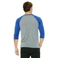 thumbnail image 2 of Bella + Canvas Unisex 3/4-Sleeve Baseball T-Shirt, 2 of 3
