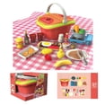 thumbnail image 2 of Esaierr Kid Play House Picnic Basket Simulation Fruit Portable Storage Set Multi Kind of Toy for 3+Y, 2 of 4