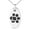 Silver, variant on Stainless Steel Letter L Initial Cat Dog Paws Monogram Engraved Small Oval Charm Pendant Necklace