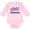 AD-Pink, variant on Colorado Columbine Flowers Boys or Girls Long Sleeve Baby Bodysuit